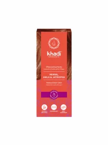 Rastlinska barva za lase Rdeča (kana & amla & jatrofa) - 100 g Khadi
