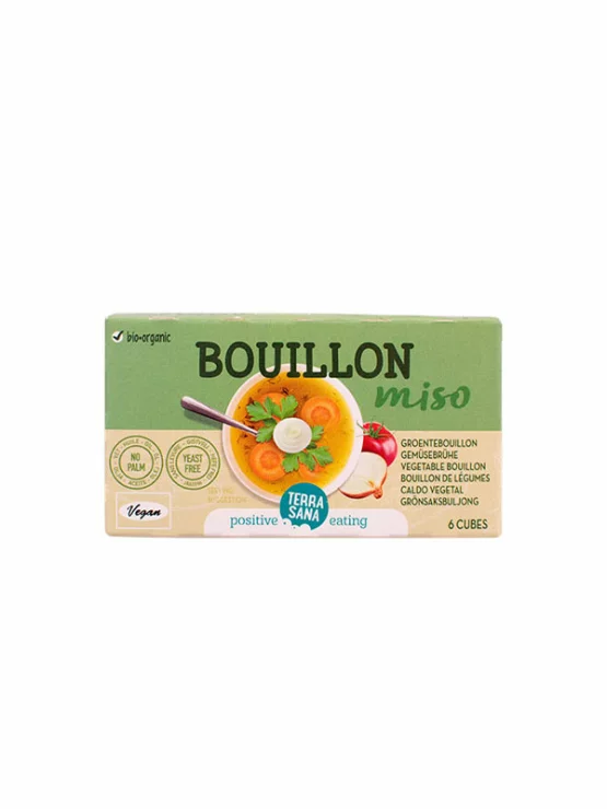 Zelenjavna osnova Miso 6 kock - Ekološko 64g Terrasana