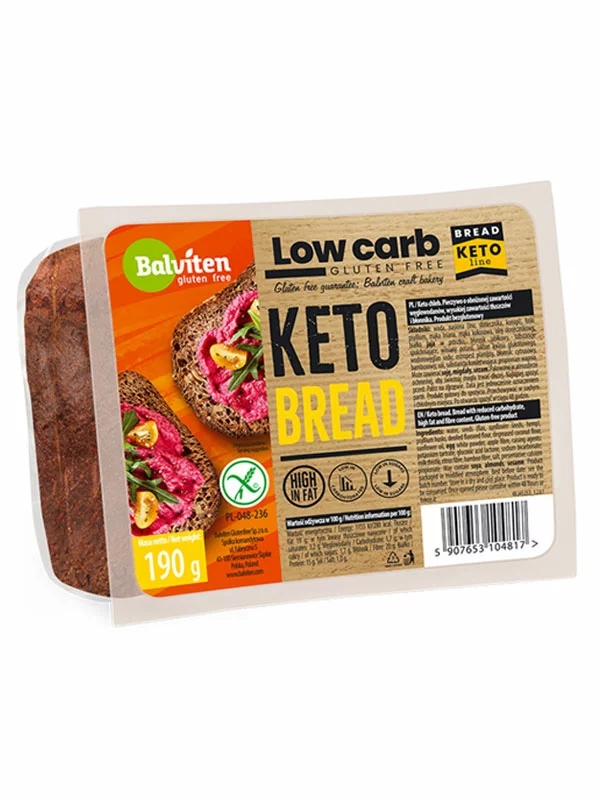 Keto kruh Brez glutena - 190g Balviten