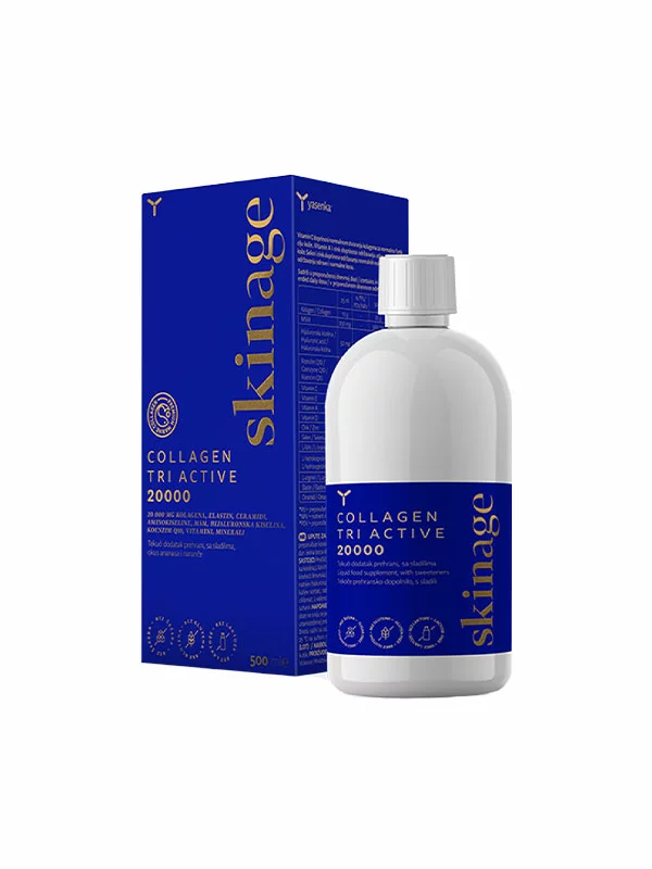 Skinage Collagen TRI ACTIVE 20.000mg pomaranča & ananas - 500ml Yasenka