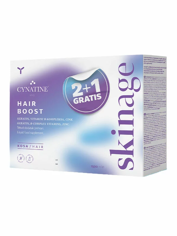 Skinage Hair boost prehransko dopolnilo 2+1 gratis pomaranča - 500ml Yasenka