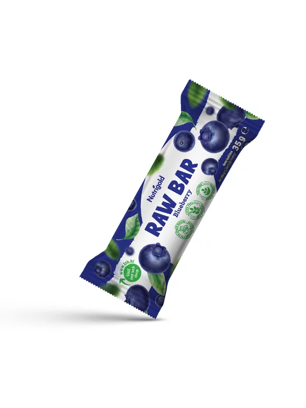 Nutrigold Raw bar Blueberry – 35g Nutrigold