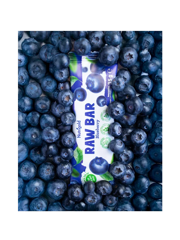 Nutrigold Raw bar Blueberry – 35g Nutrigold