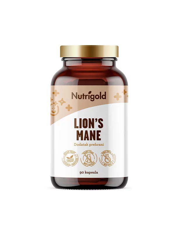 Resasti bradovec - Lion´s mane 500mg - 90 vegan kapsul Nutrigold
