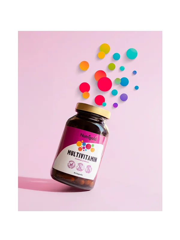 Nutrigold multivitamin veganske kapsule u bočici