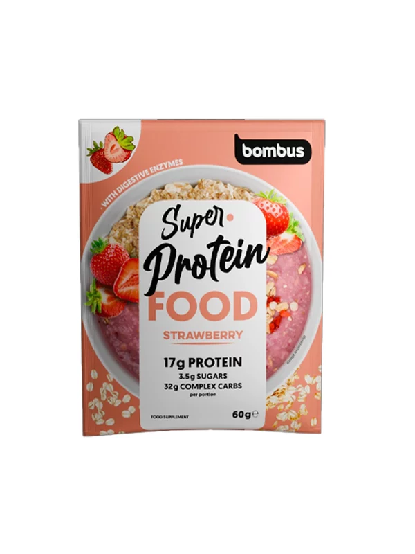 Super proteinska kaša Jagoda - 60g Bombus