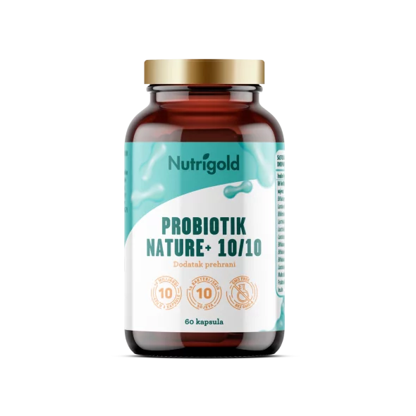 Nutrigold Probiotic Nature+ 10/10 v pakiranju 60 kapsul