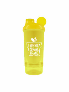 Pametni shaker s posodico Tvornica Zdrave Hrane – Rumeni 500ml