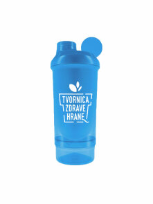 Pametni shaker s posodico Tvornica Zdrave Hrane – Modri 500ml