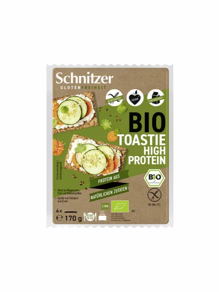 Proteinski toast kruh brez glutena Ekološki 170 g Schnitzer