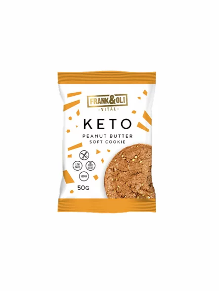 Veganski KETO Piškot z Arašidi, Brez Dodanega Sladkorja – 50 g Frank & Oli