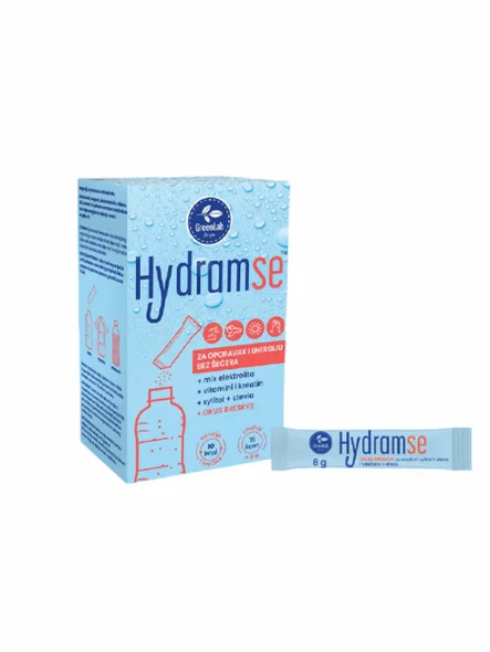 Napitek za regeneracijo in energijo Hydram se - 15x8g Green Lab