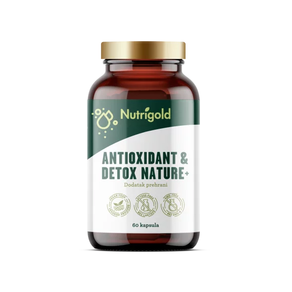 Nutrigold Antioxidant & Detox Nature+ v pakiranju 60 veganskih kapsul