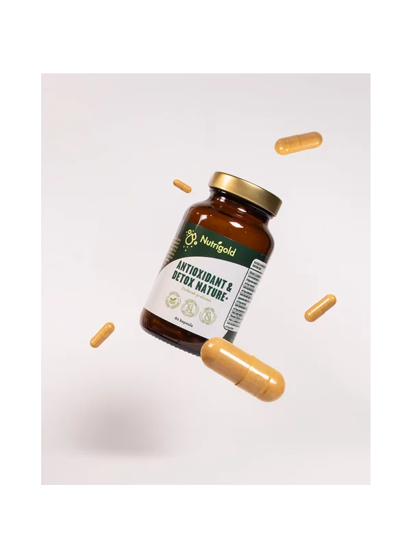 Nutrigold Antioxidant & Detox Nature+ u pakiranju od 60 veganskih kapsula.