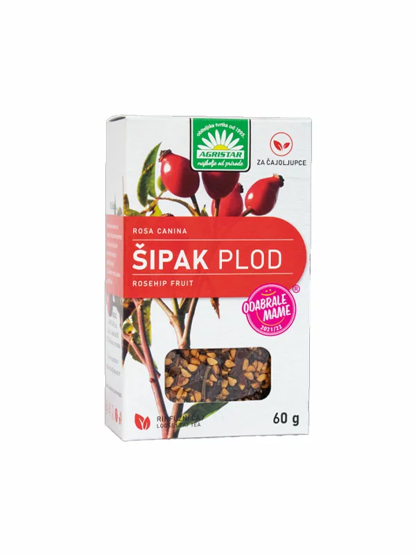 Čaj iz plodov šipka - 60g Agristar