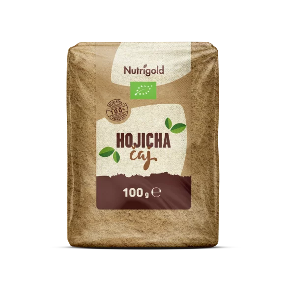 Nutrigold ekološki Hojica čaj v prahu v 100 g pakiranju.