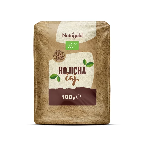 Nutrigold ekološki Hojica čaj v prahu v 100 g pakiranju.