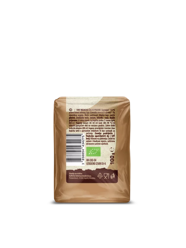 Nutrigold organska hojica u prahu u pakiranju od 100g.