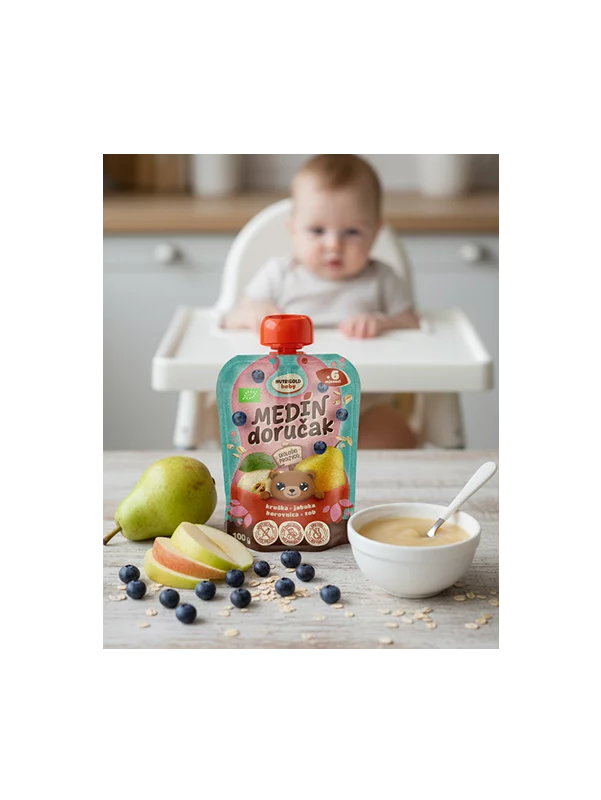 Sadna kaša Medin zajtrk - Organska 100 g Nutrigold Baby