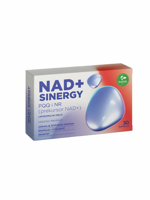 Green Lab NAD+ Synergy pakiranje vsebuje 30 kapsul