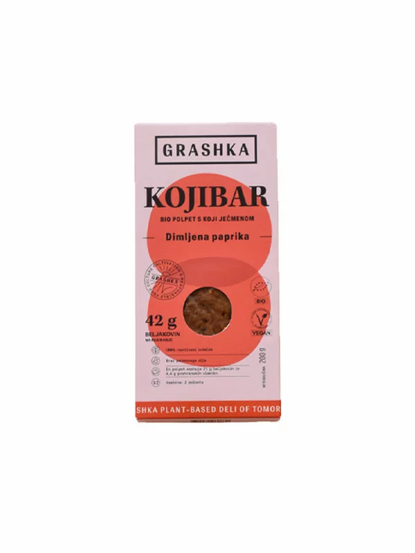 Grashka veganski polpet z ječmenom in dimljeno papriko v 200 g pakiranju.