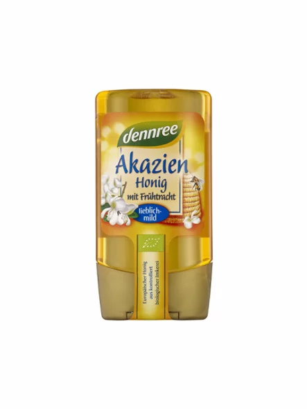 Akacijev med blag – Ekološki 250 g Dennree