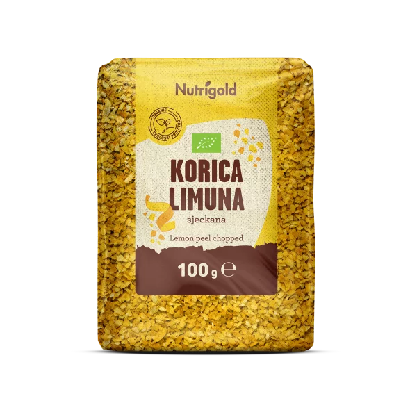 Sesekljana limonina lupinica – Ekološka 100 g Nutrigold