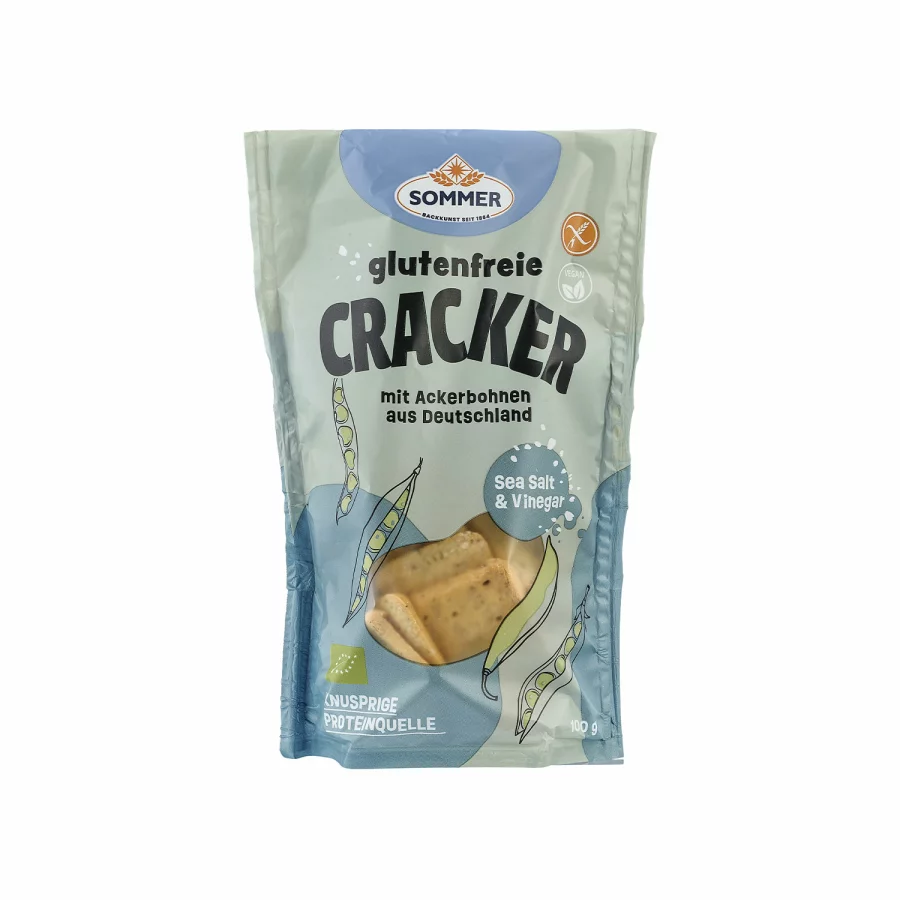 Krekerji Morska sol & Kis Brez glutena – Ekološki 100 g Sommer