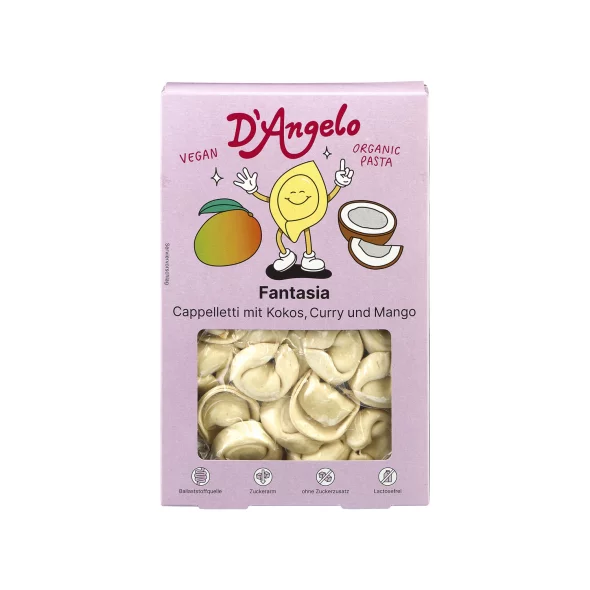 D'Angelo Cappelletti Fantasia ekološke testenine v paketu, 250 g
