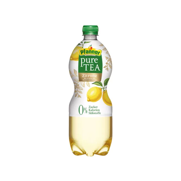 Zeleni čaj z limono Brez sladkorja – Ekološki 1000 ml Pfanner