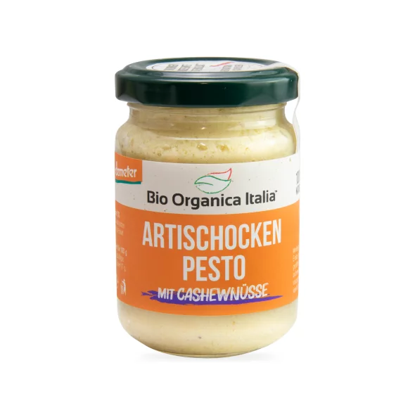 Pesto iz artičok – Ekološki 140 g Bio Organica Italia