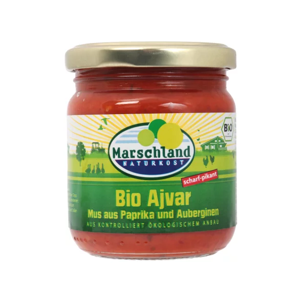 Marschland ekološki ajvar pekoči v kozarcu, 200 g.