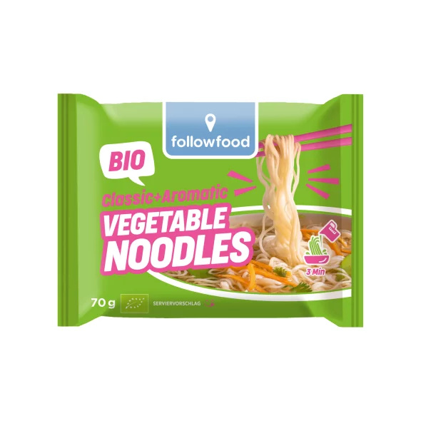 Zelenjavni rezanci Classic + Aromatic – Ekološki 70 g Followfood