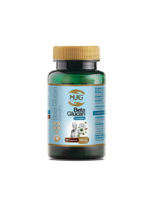 Hug Your Life Beta Glukan premium & C3 Complex 60 kapsul v temni embalaži.