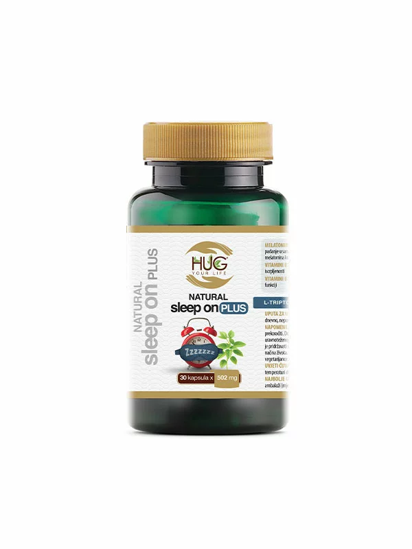 Natural Sleep On PLUS Kapsule – 30 x 502mg Hug Your Life