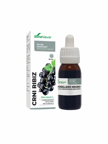Soria Natural kapljice z naravnim izvlečkom črnega ribeza v stekleničkki, 50ml.
