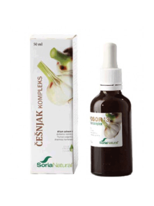 Soria Natural naravni česnov kompleks v steklenički, 50ml.