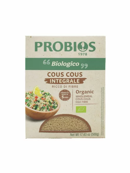 Probios kuskus iz polnozrnate trde/durum pšenice bio v embalaži 500g