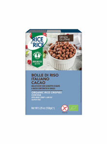 Probios ekološke riževe kroglice s kakavom v kartonski embalaži, 150g.