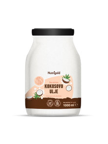 Kokosovo olje brez vonja - Kozarec 1000ml Nutrigold