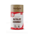Nutrigold natrijev askorbat v prahu v rjavi valjkasti embalaži, 500g.