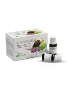 Soria Natural Cyrasil kombinacija zdravilnih  rastlin in lecitina v stekleničkah, 14x10ml.