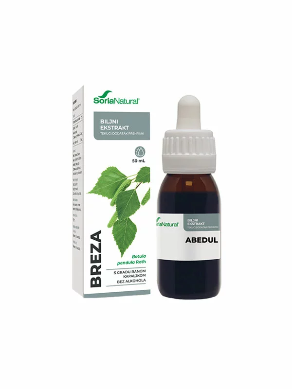 Soria Natural kapljice z naravnim brezovim izvlečkom v steklenički, 50ml.