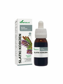Soria Natural naravni izvleček sladkega korena v steklenički, 50ml.