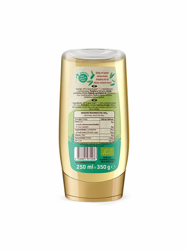 Agavin sirup - Ekološki 350g Nutrigold