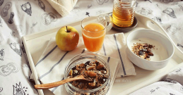 Granola brez glutena iz semen in oreščkov