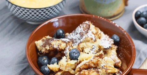 Bolj zdrava različica tradicionalne avstrijske sladice "kaiserschmarrn"