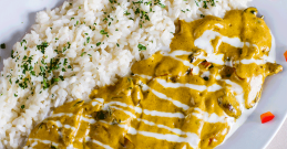 Curryjeva omaka z rižem za najboljše kosilo