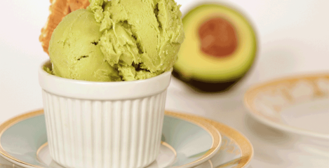 Sladoled iz avokada ki ne vsebuje mlečnih izdelkov ali sladkorje