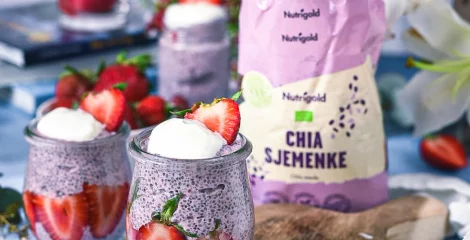 Chia puding s jagodami